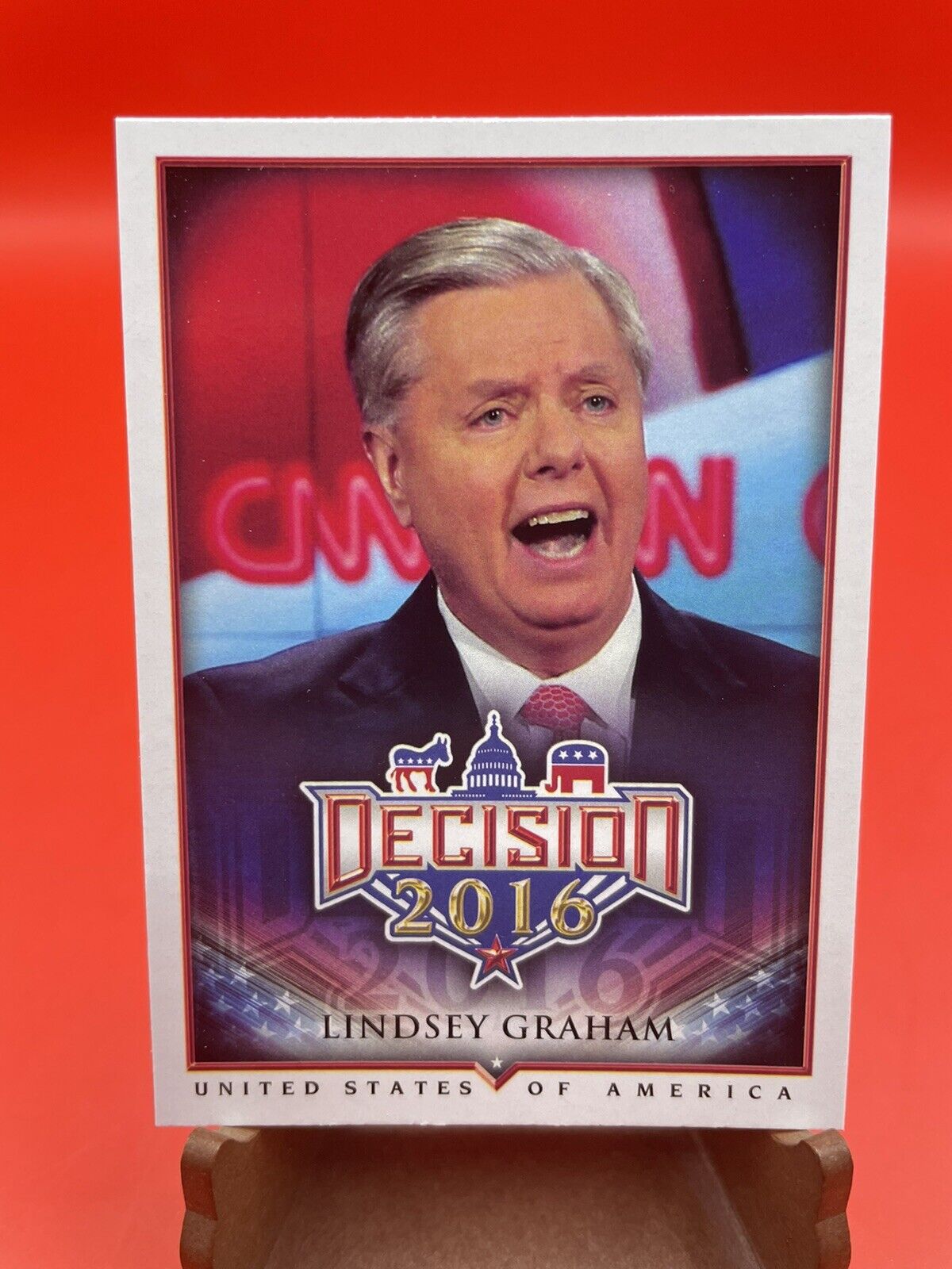 Decision 2016 Lindsey Graham￼￼ Trading Card 16 Lindsey Graham