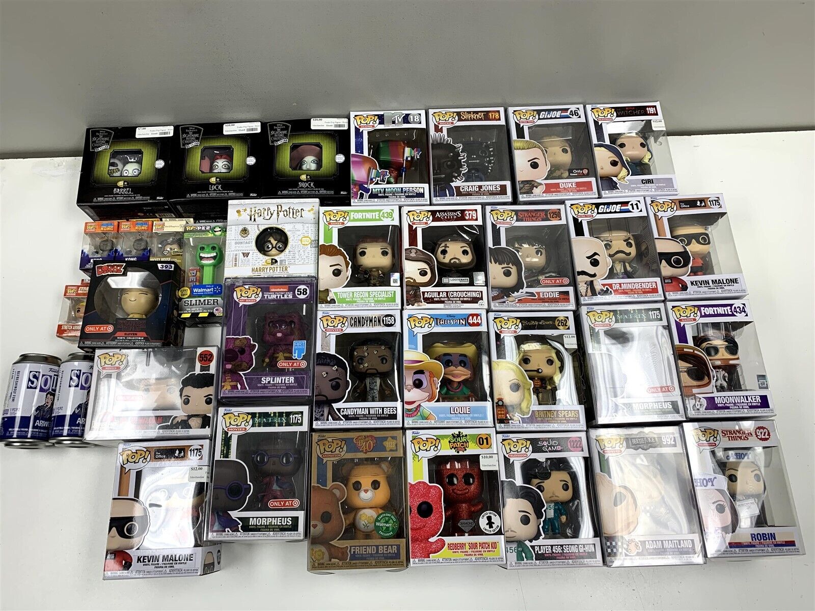 Lot of 35 Funko Pop Figures - Movies TV Music Games