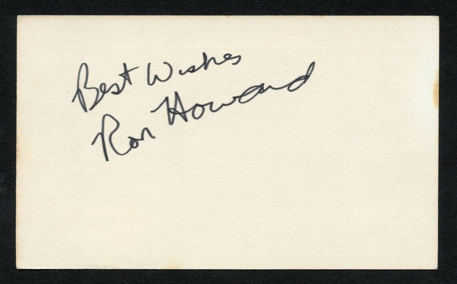 Ron Howard signed autograph Vintage 3x5 card Actor Happy Days BAS Cert
