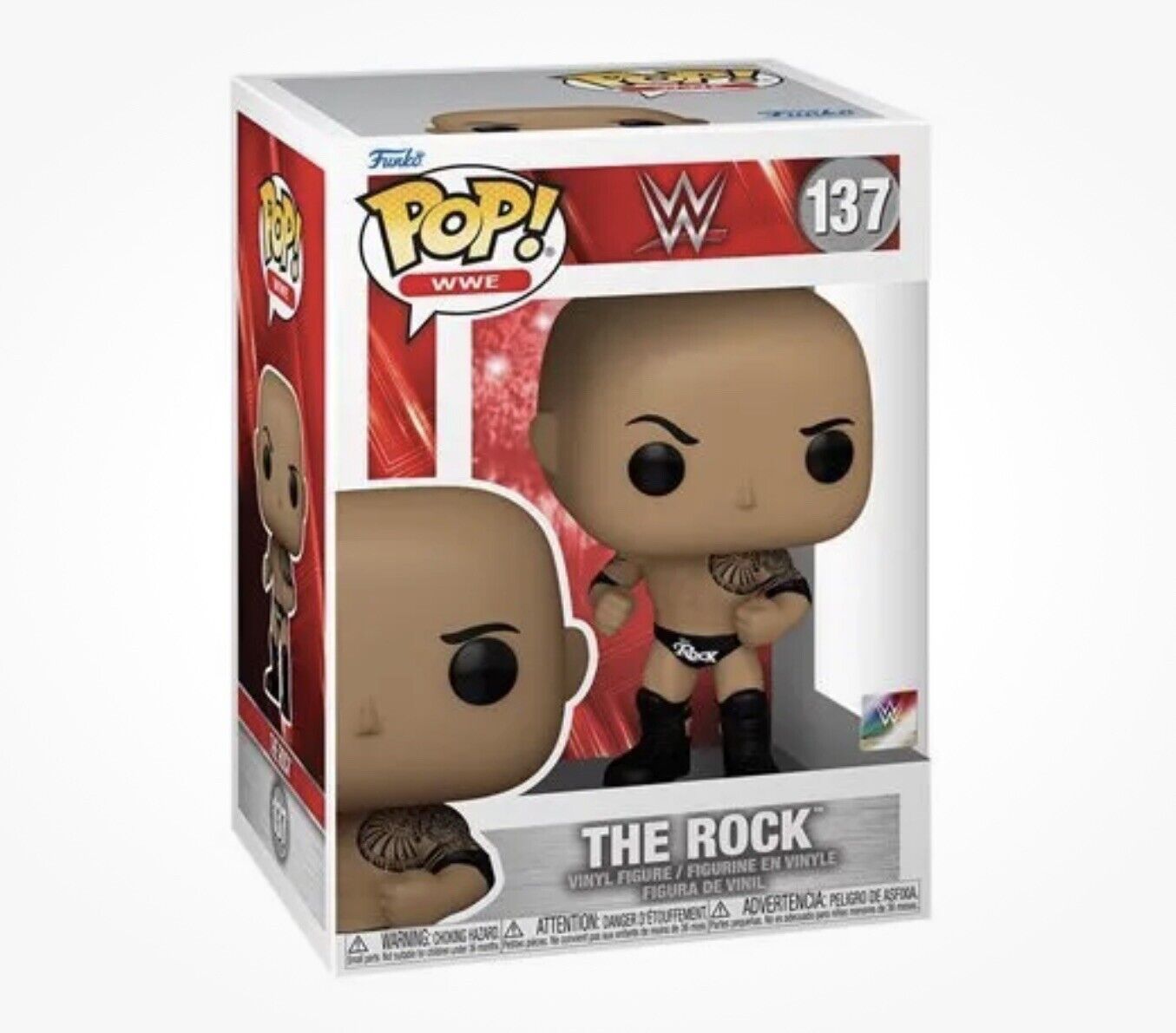 Funko POP 137 WWE The Rock With Championship Belt Vinyl Collectible Figure 