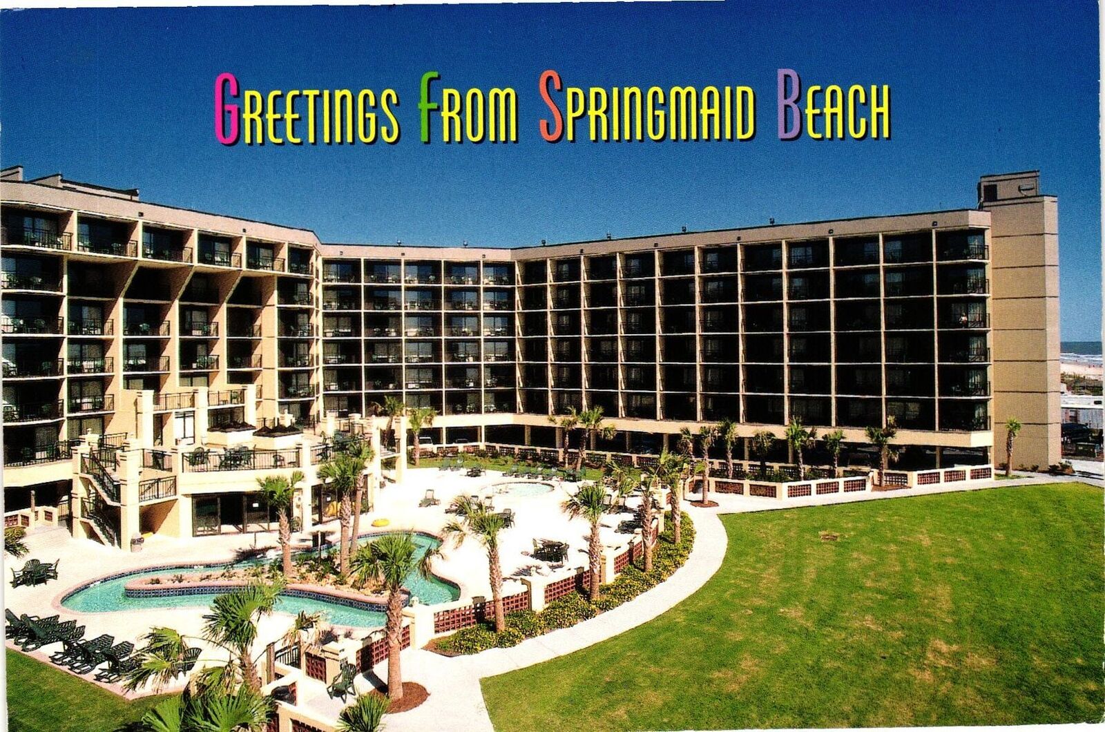 Vintage Postcard 4x6- Springmaid Beach, SC