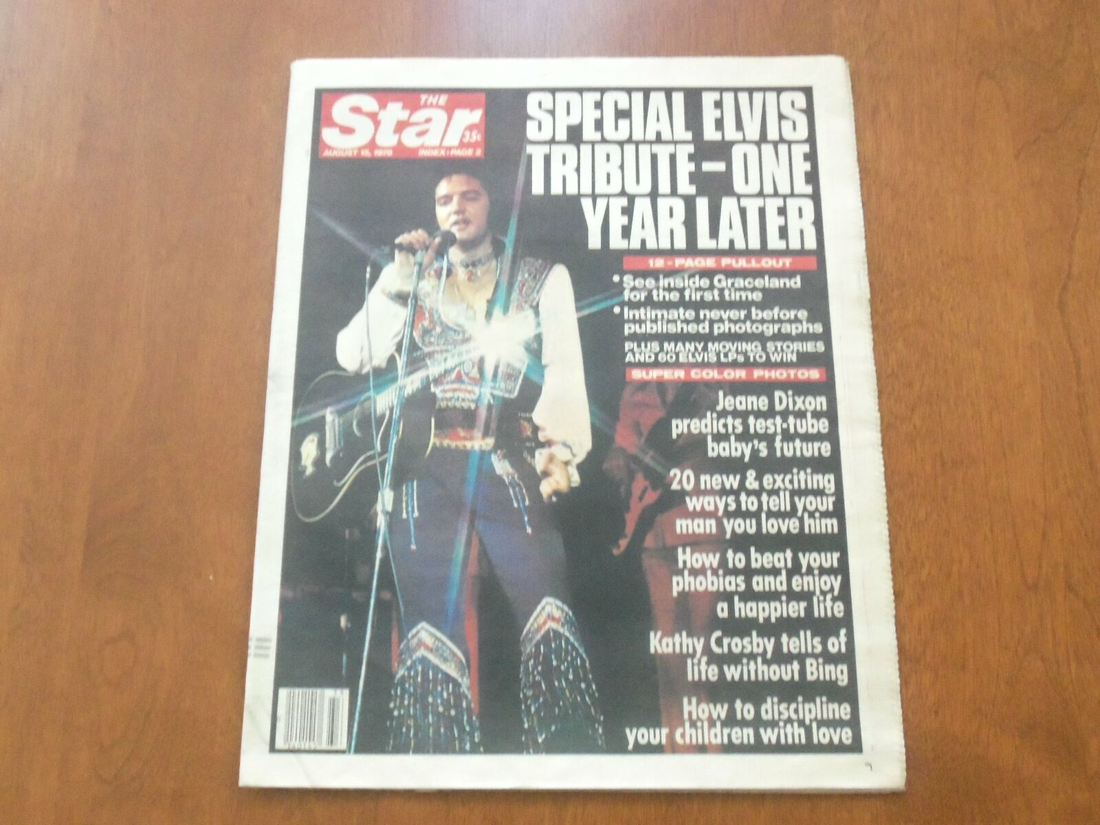 1978 AUGUST 15 THE STAR NEWSPAPER - ELVIS TRIBUTE - ONE YEAR LATER - NP 4704