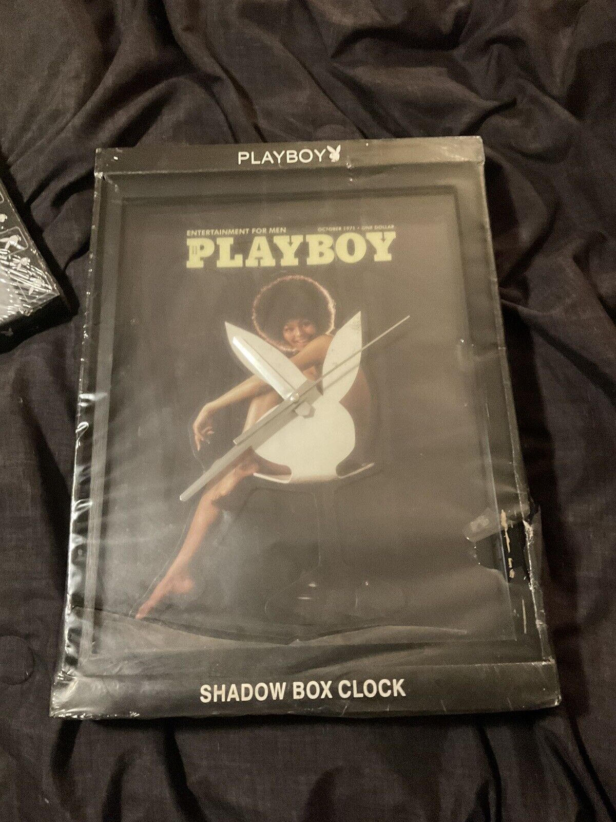 playboy shadow box clock october 1971