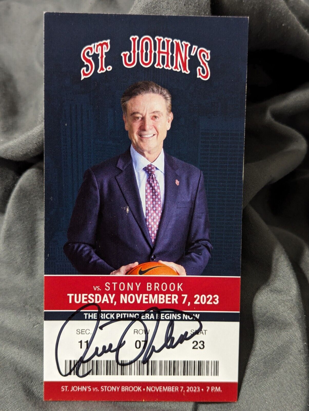 Rick Pitino Autograph Signed St John's Basketball