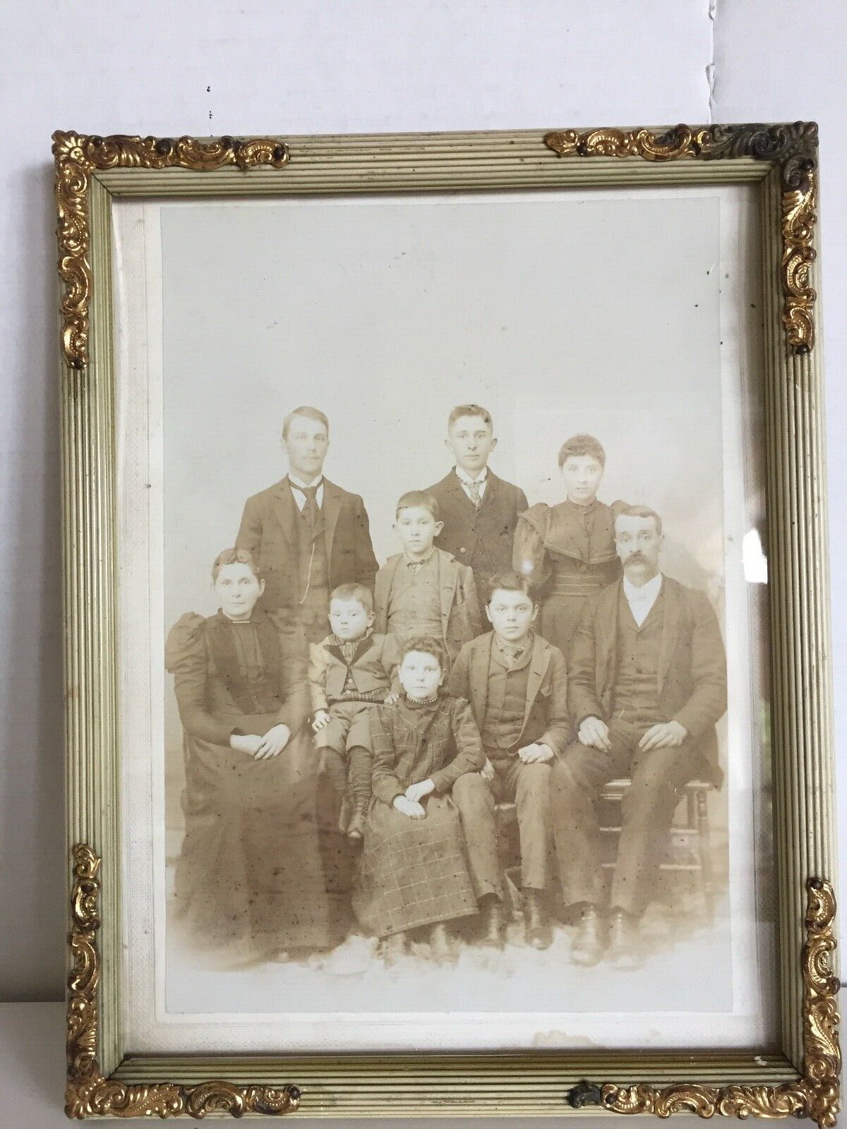 Antique Family Picture Edwardian Antique Picture Frame Victorian Family Portrait