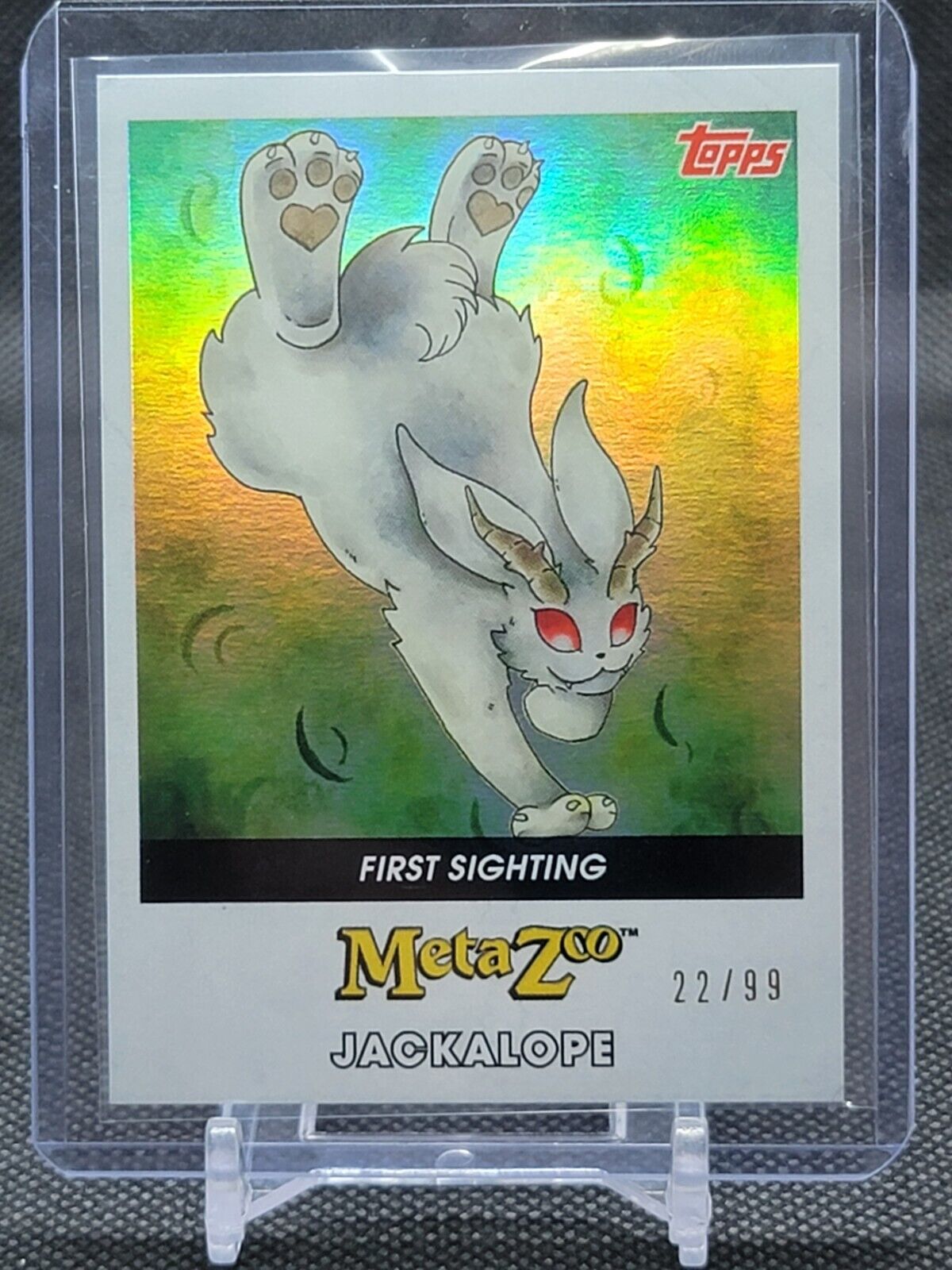 2022 Topps Metazoo Wilderness First Sighting Card #30-F Jackalope 22/99
