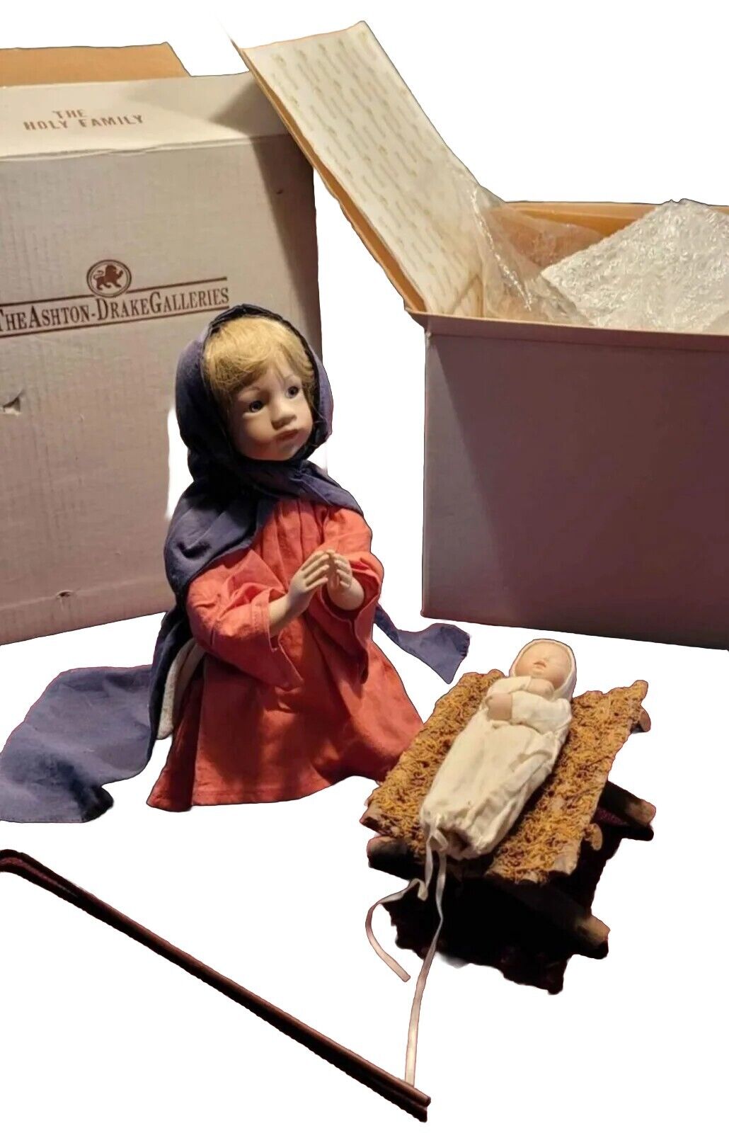 Ashton Drake Galleries Holy Family Nativity Porcelain Dolls Mary and Baby Jesus
