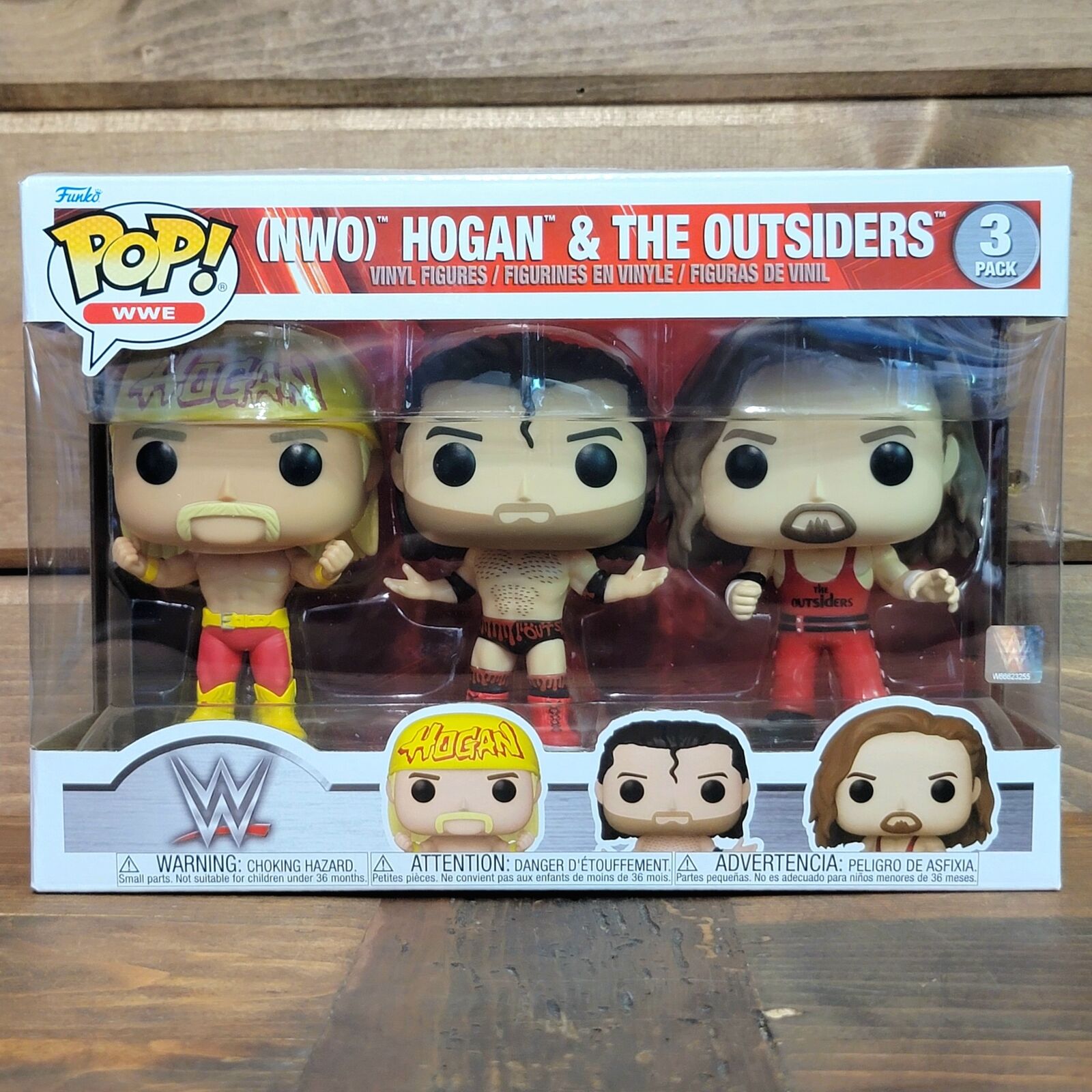 WWE NWO Hulk Hogan & The Outsiders Scott Hall Kevin Nash Funko Pop Vinyl Figure