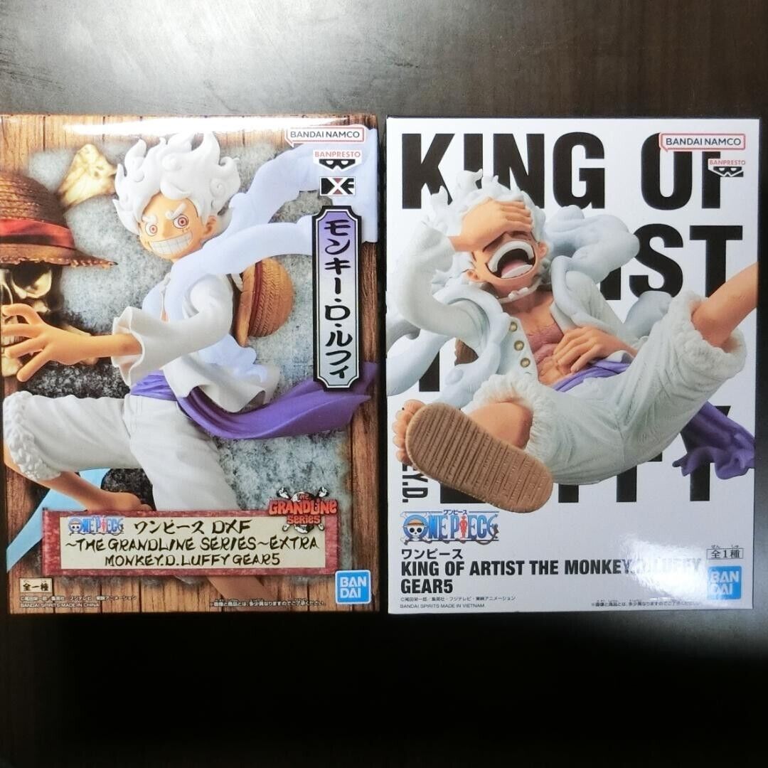 One Piece The Monkey D Luffy Figure Gear5 King Of Artist DXF set of 2