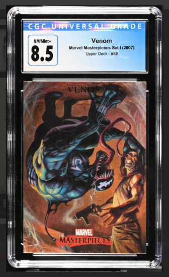 2007 Upper Deck Marvel Masterpieces Venom #88, CGC Graded 8.5 Nm/Mint+