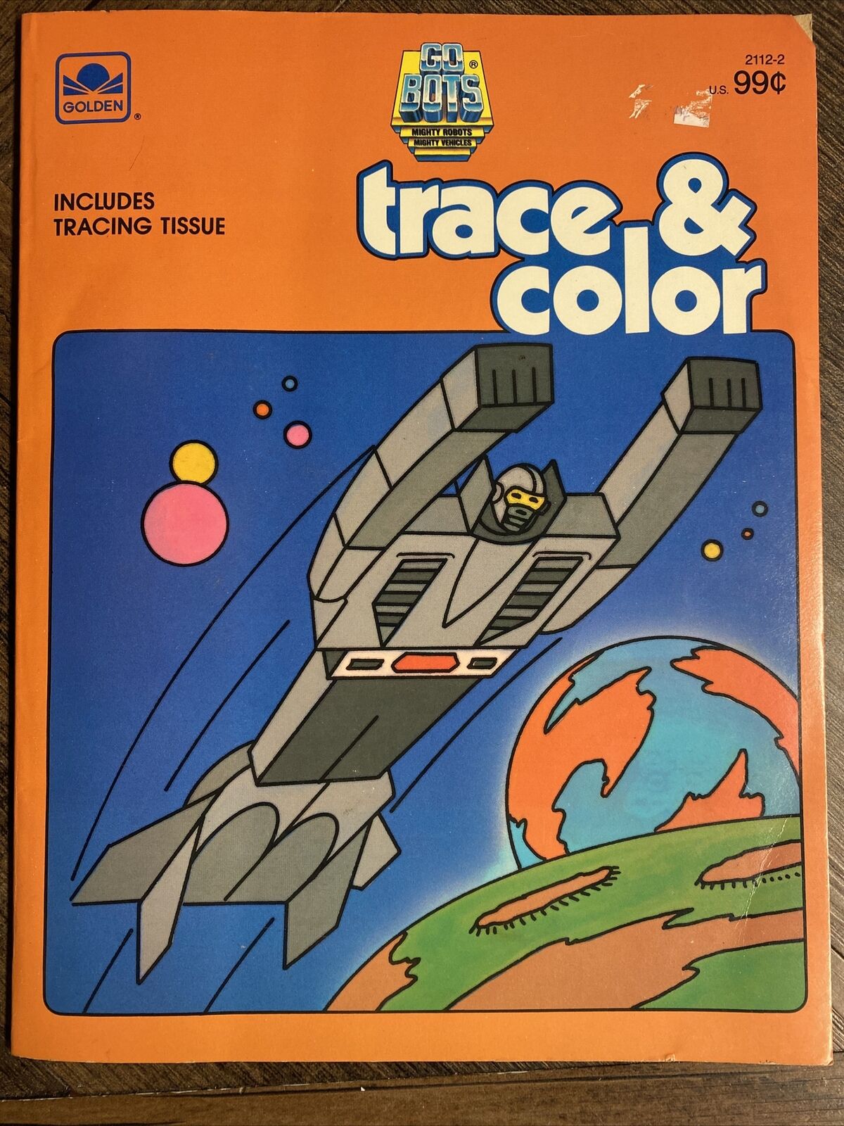 Vtg 1985 Go Bots GoBots Trace & Color Coloring Activity Books w/ Tracing Tissue
