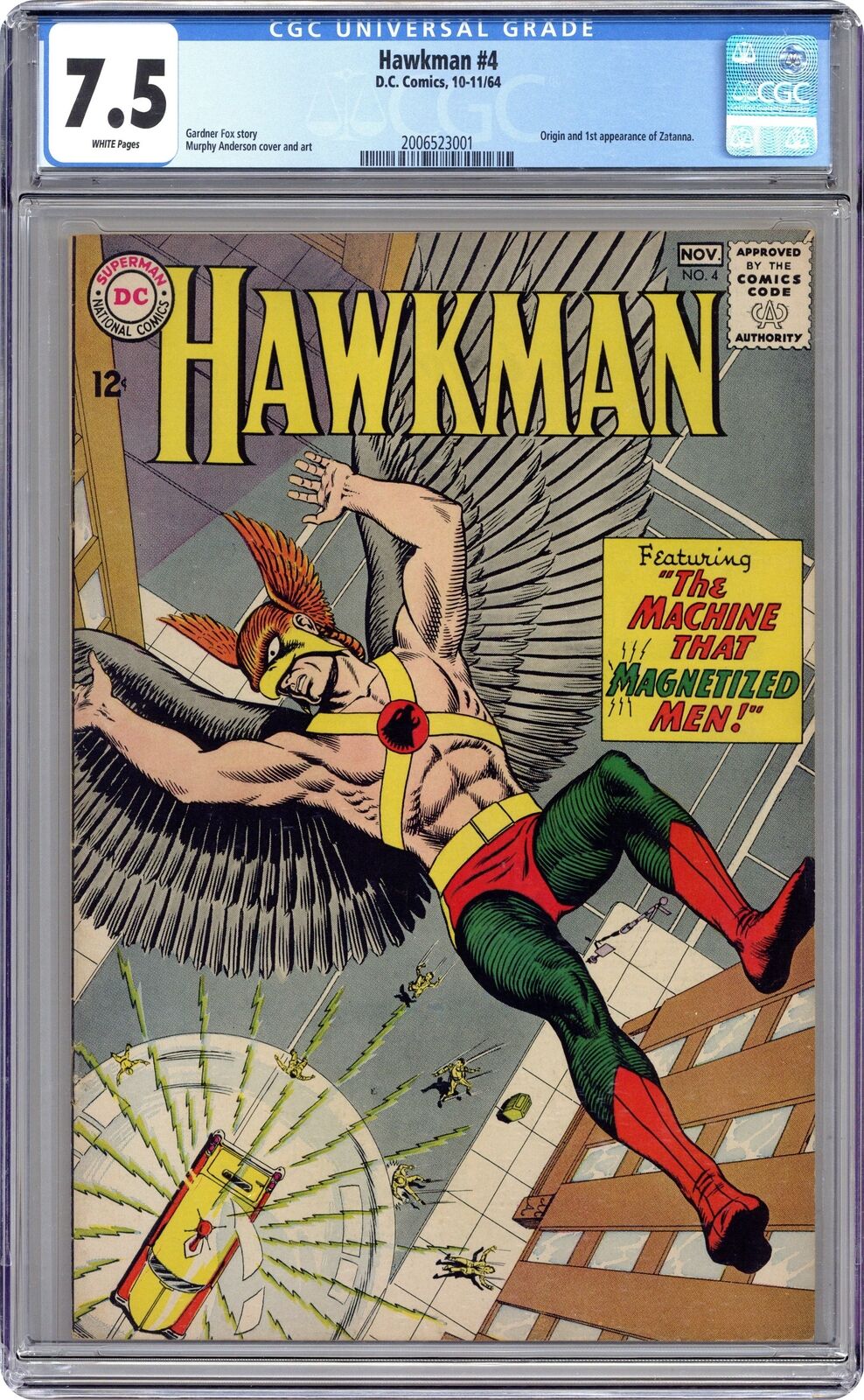 Hawkman #4 CGC 7.5 1964 2006523001 1st app. and origin Zatanna