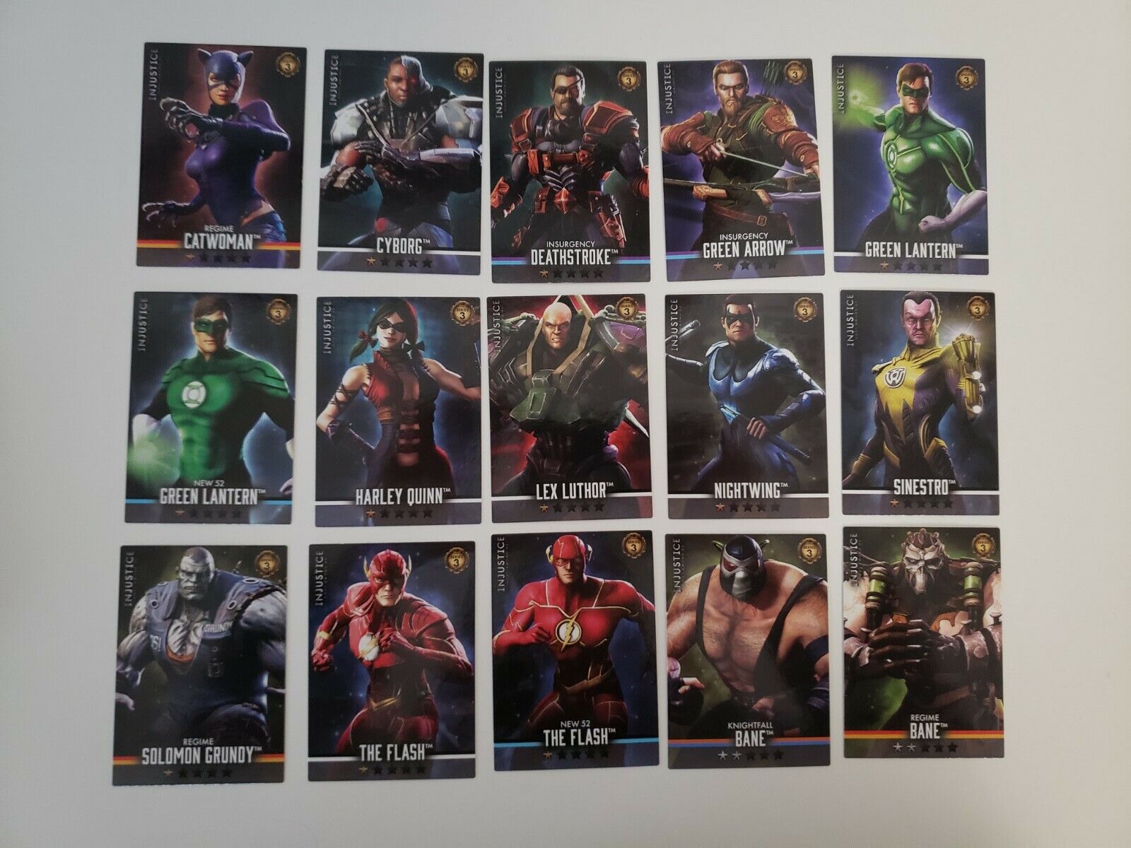 NEW Injustice Arcade Gods Among Us Series 3 NON FOIL 35 Card Lot FREE SHIP