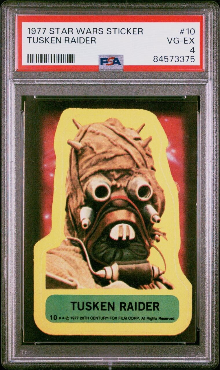 1977 Topps Star Wars Sticker #10 Tusken Raider | PSA 3 |