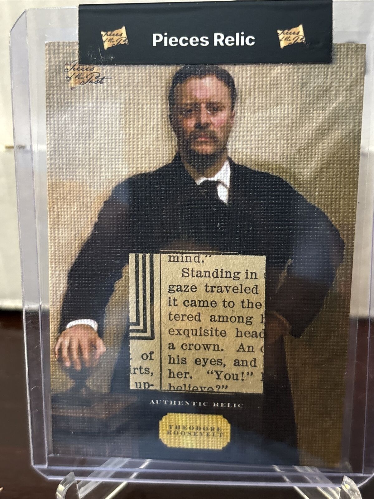 #25 2023 Pieces Of The Past THEODORE ROOSEVELT Canvas-TR Relic 7 Year Collection