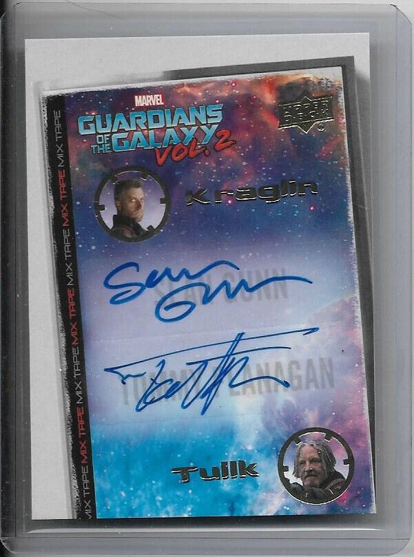 Guardians of the Galaxy Vol. 2 Dual Autograph Gunn Flanagan #DMT5 Auto Signed
