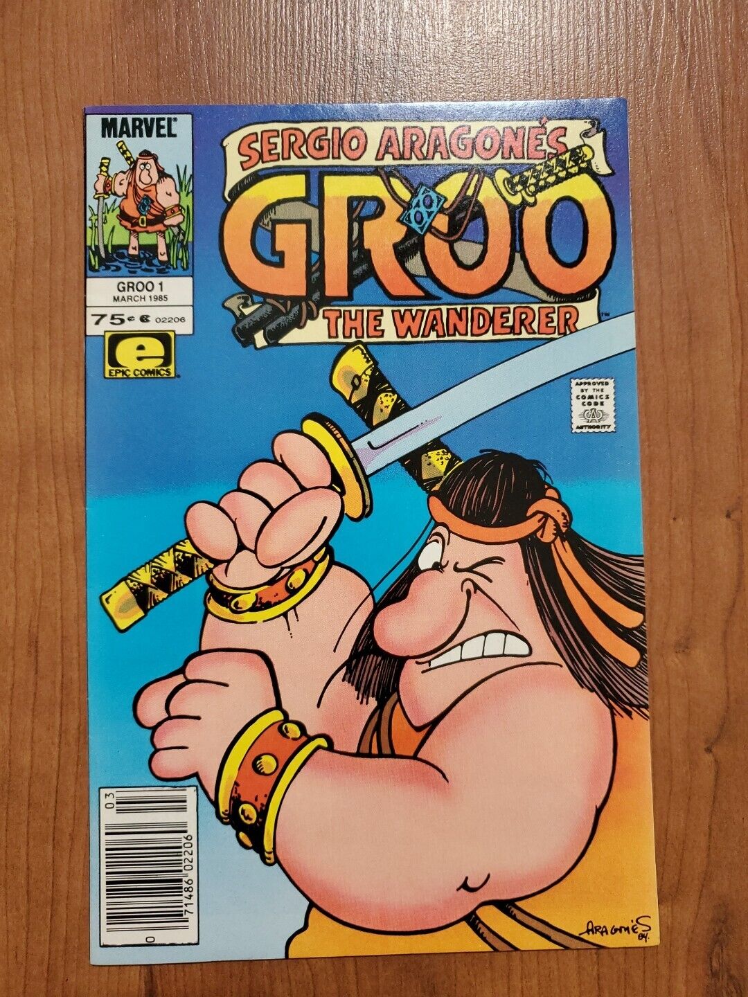 Sergio Aragones Groo The Wanderer Vo1 2 #1 Marvel Epic Comics VF+ 1985