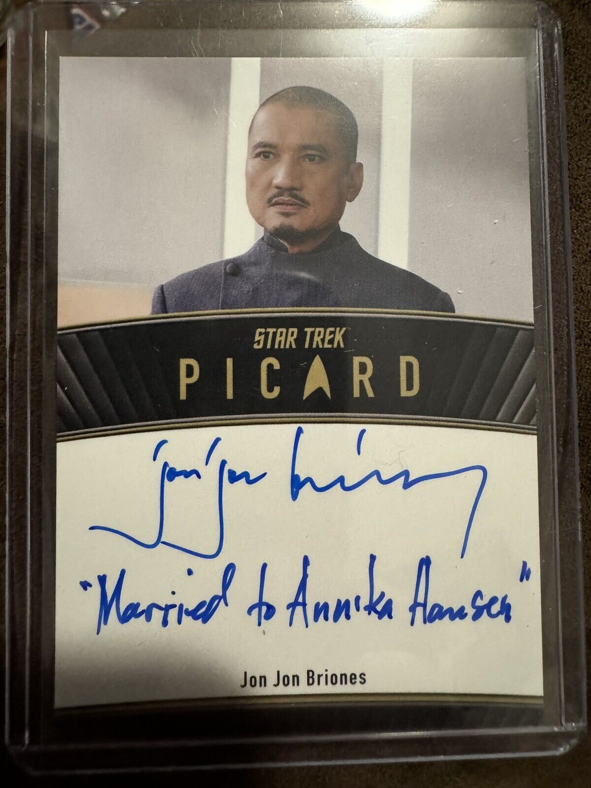 Star Trek Picard Seasons 2 & 3 Jon Jon Briones Inscription Autograph Card