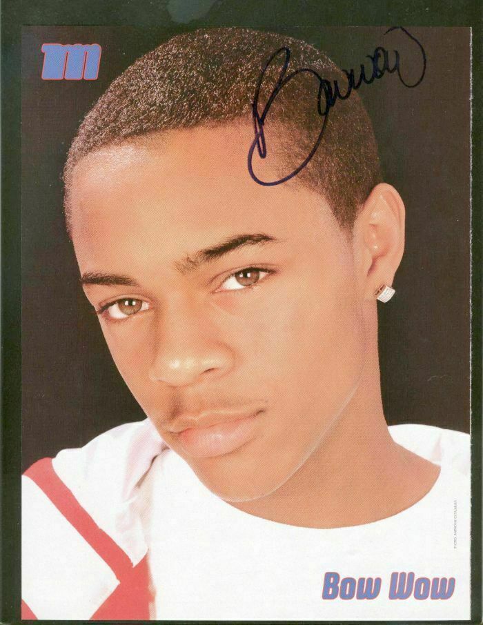 rap hip hop Lil’ Bow Wow Autographed magazine Photo + card Younger Years