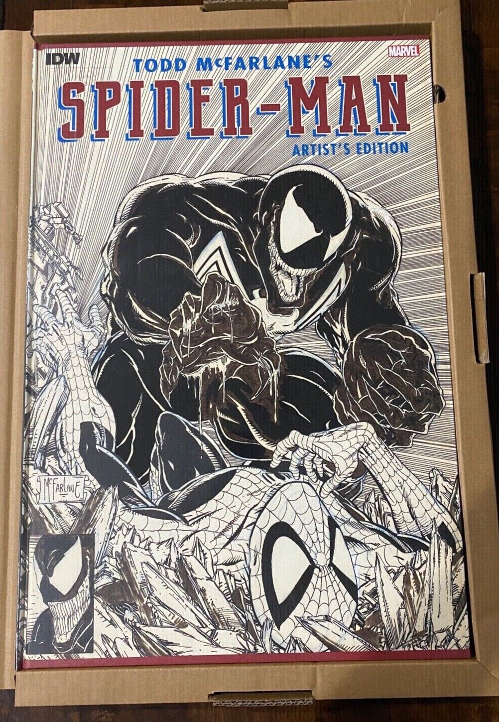 IDW Todd McFarlane\'s Spider-Man Artist’s Edition 192 pp 17x25 Marvel Hardcover