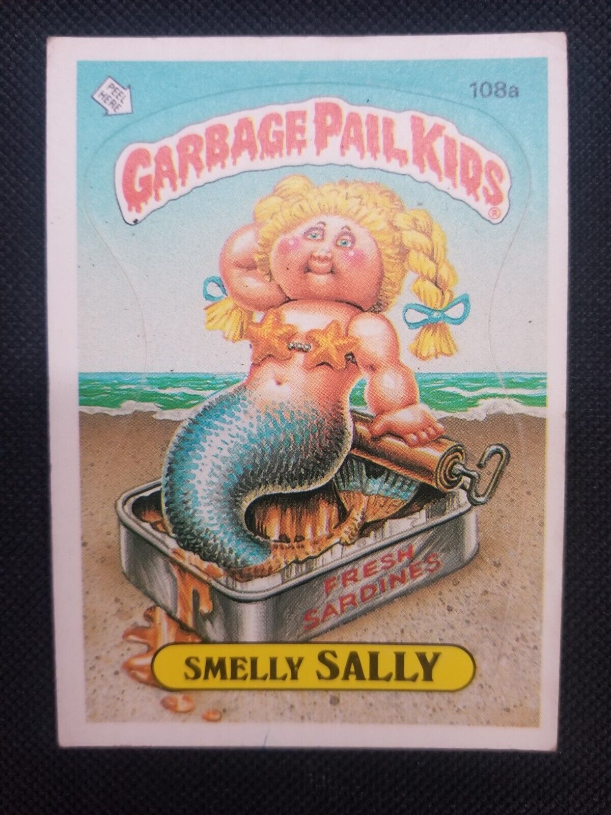 1986 Topps Garbage Pail Kids Original 3rd Series Card #108a SMELLY SALLY Vintage