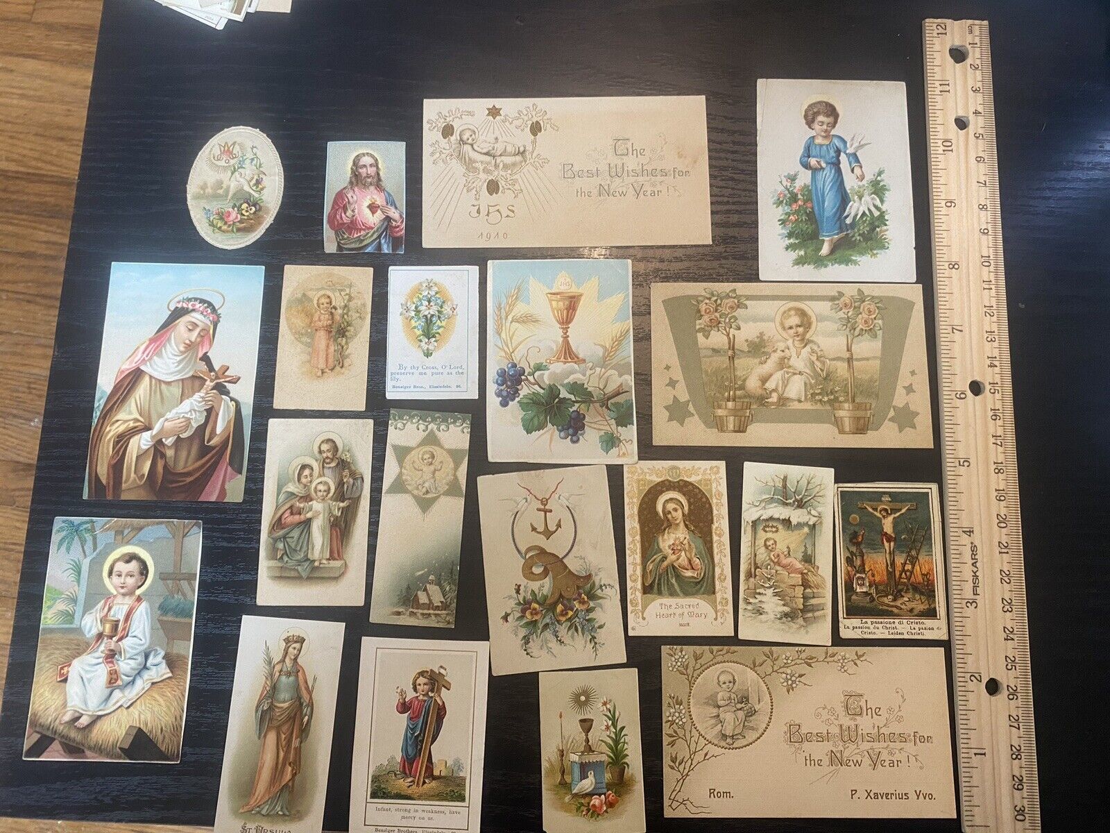 Antique Catholic Prayer Card Religious Collectible 1890\'s Holy Card Lot Jesus