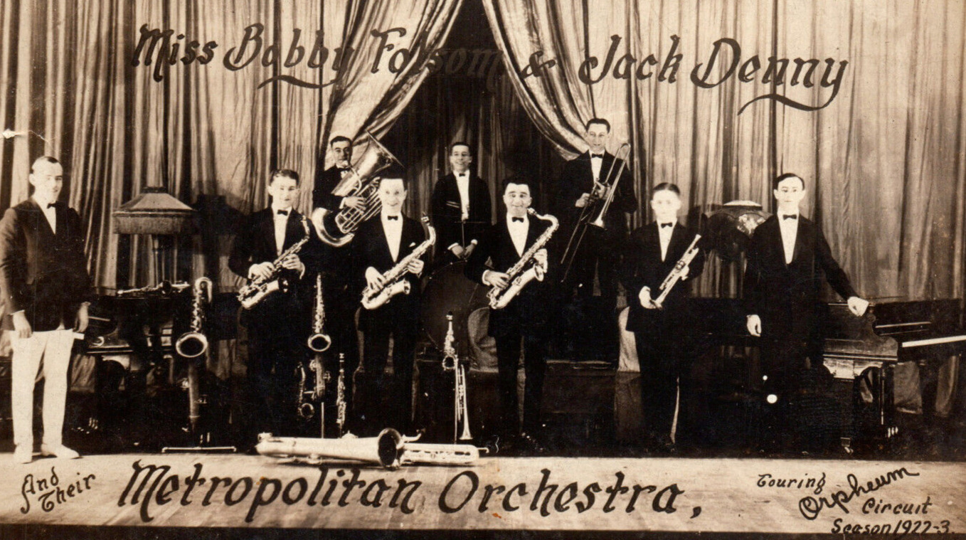 Orpheum Circuit Bobby Folsom Jack Denny Metropolitan Vaudeville RPPC Postcard