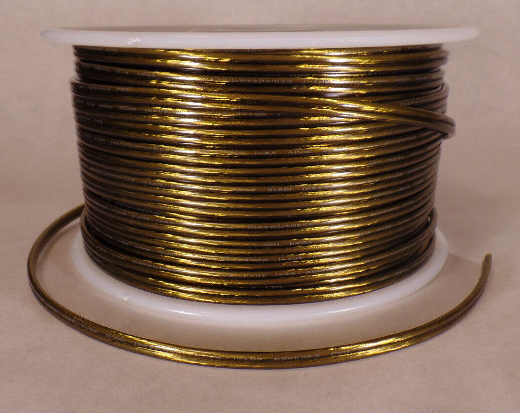 25 ft. Antique Brass 18/2 SPT-1 U.L Listed  2 Wire Plastic Covered Lamp Cord 608