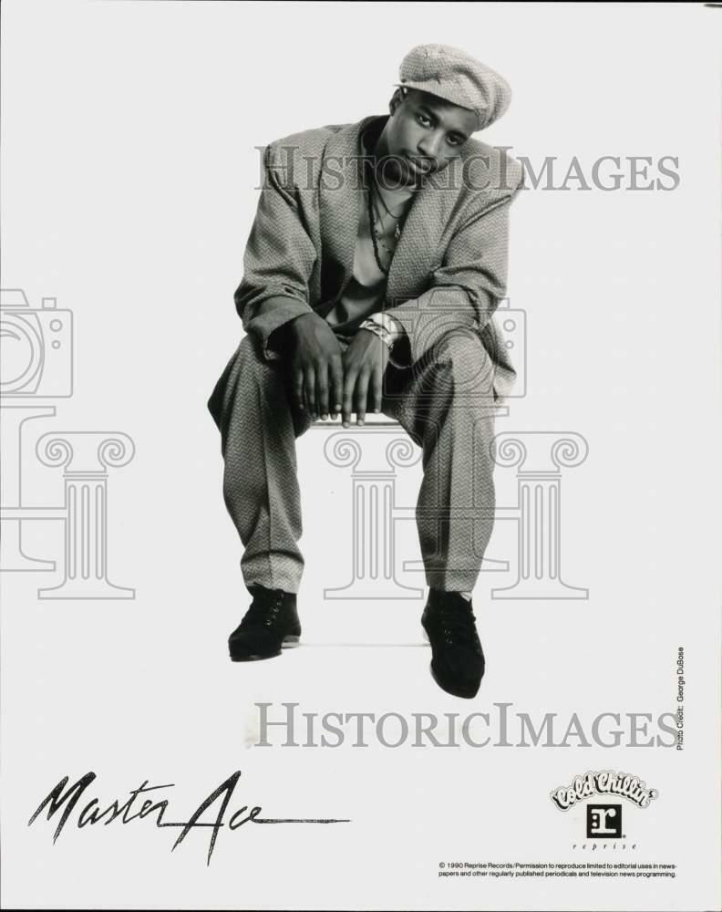 1990 Press Photo Master Ace, American rapper and record producer. - srp25866