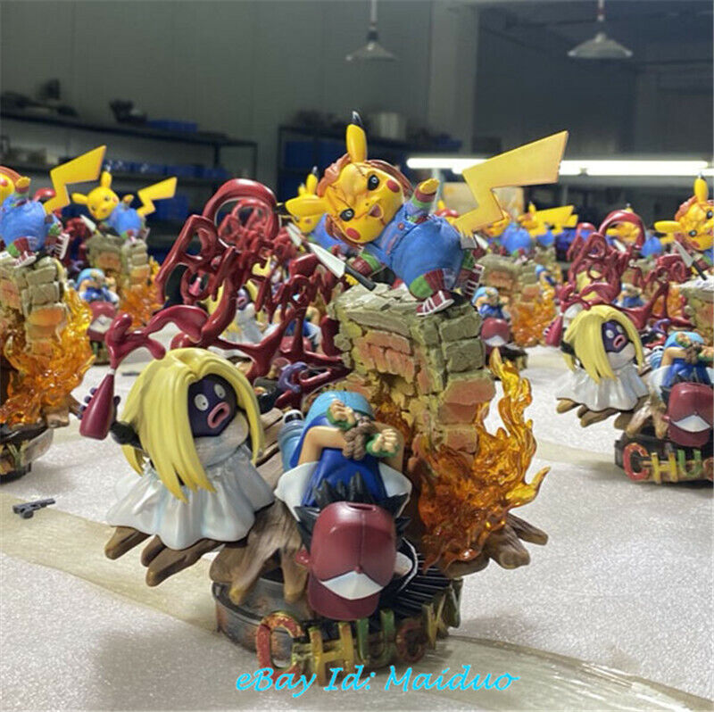 Child's Play Pikachu Statue Resin Crescent Studio Pokémon Original with box 21cm