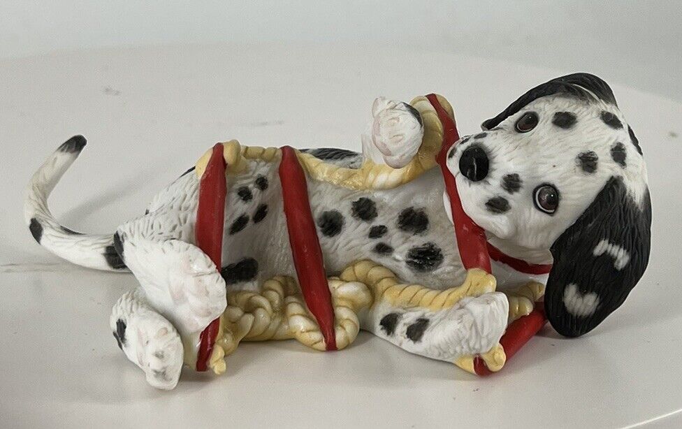 PG Fine Porcelain Dalmatians Dog Hide n Seek Escape Artist Figurines 1994