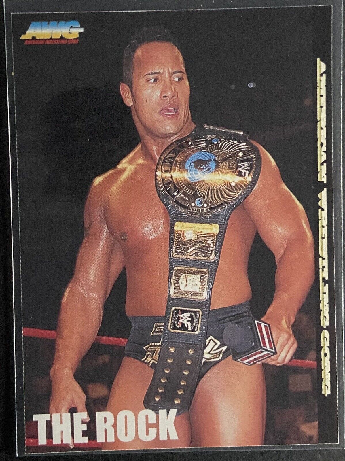 2005 AWG THE ROCK #14 Card Dwayne Johnson WWF WWE NJPW WCW