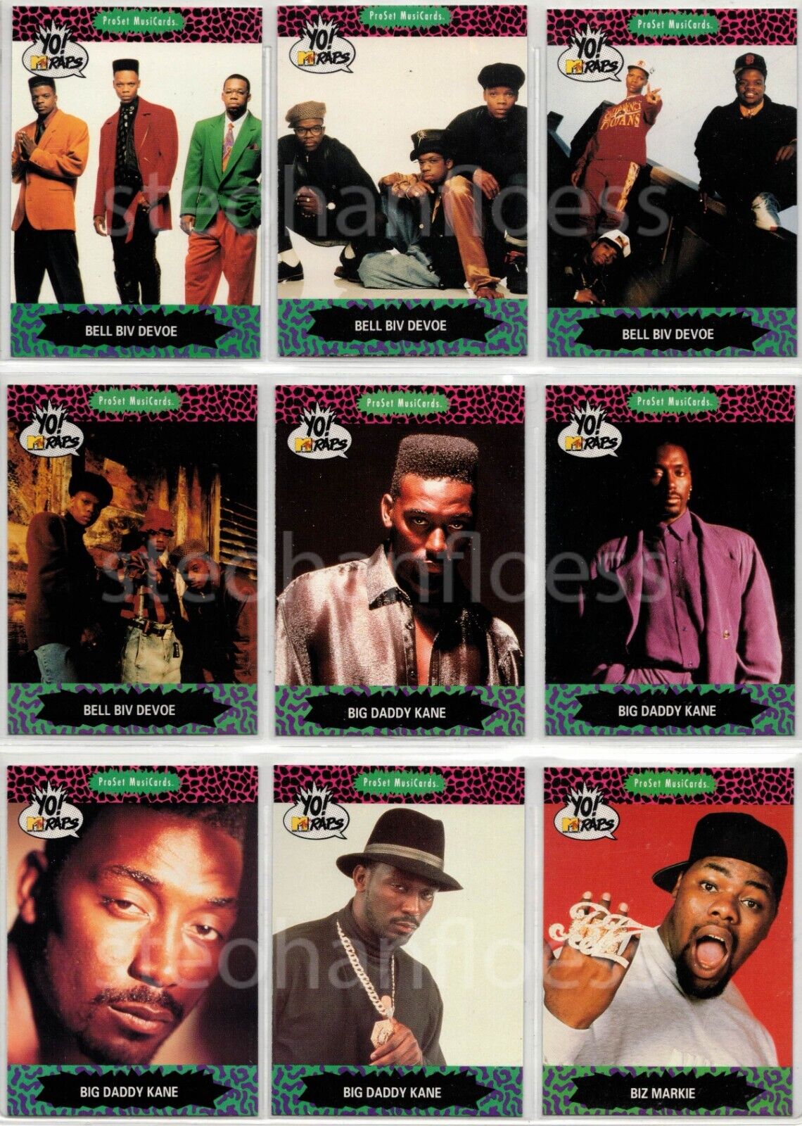 1991 ProSet Pro MusiCards YO MTV Raps You Pick the Base Card Finish Your Set