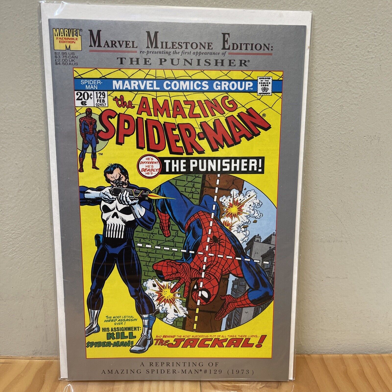 Marvel Milestone Edition Amazing Spider-Man #129 1st Punisher 1992 Marvel