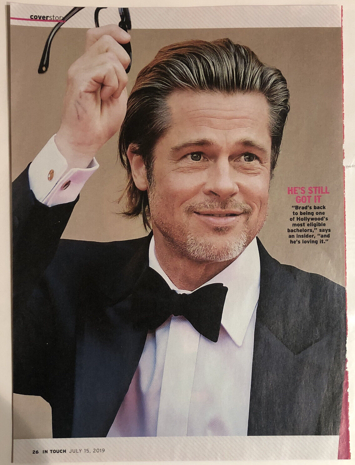 Brad Pitt magazine pinup clipping