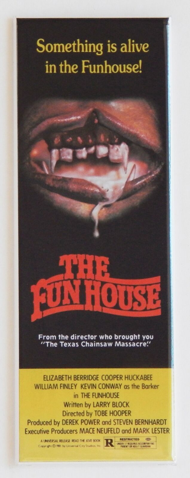 The Fun House FRIDGE MAGNET (1.5 x 4.5 inches) insert movie poster