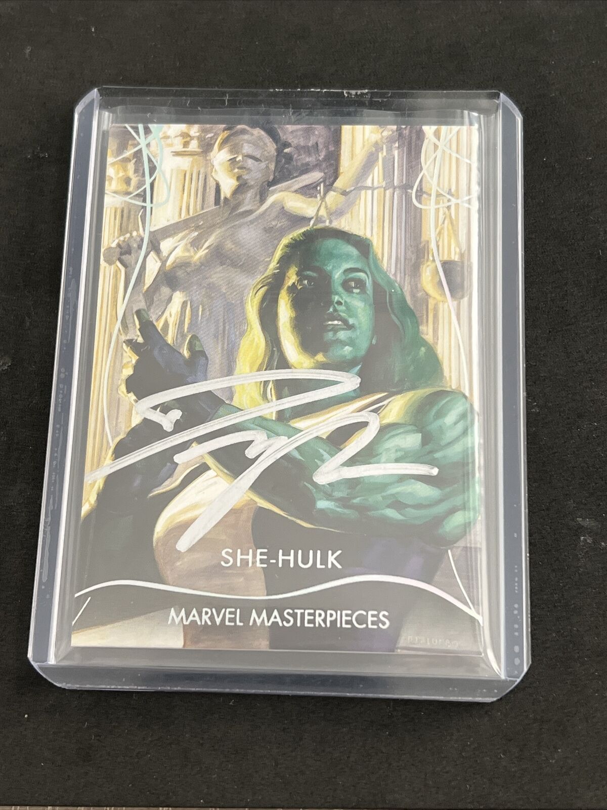 2020 Sky Box Marvel Masterpieces She-Hulk Auto 8/10  #19
