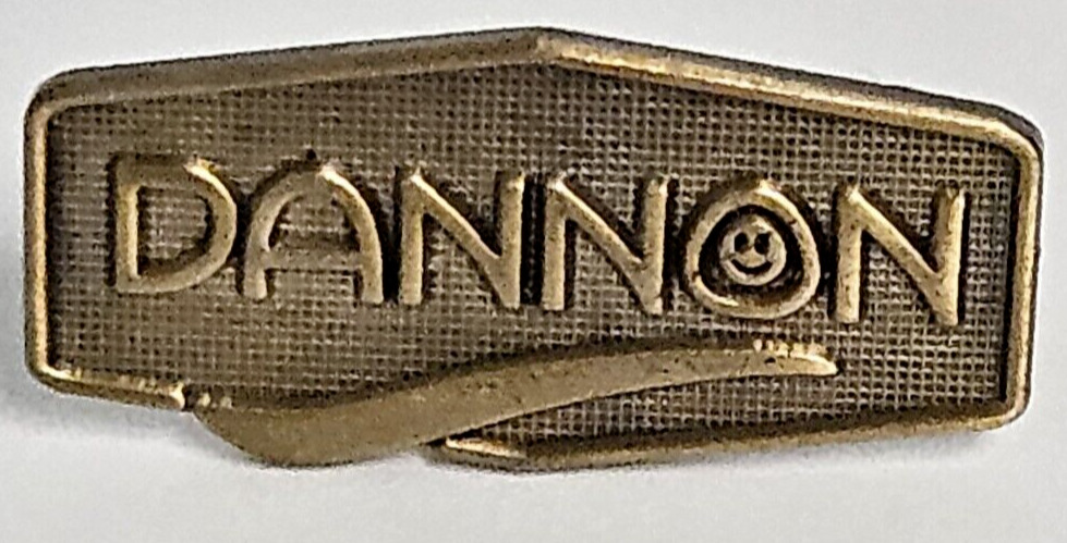 Dannon Yogurt Employee Metal Lapel Hat Pin Advertising Pinback Vintage