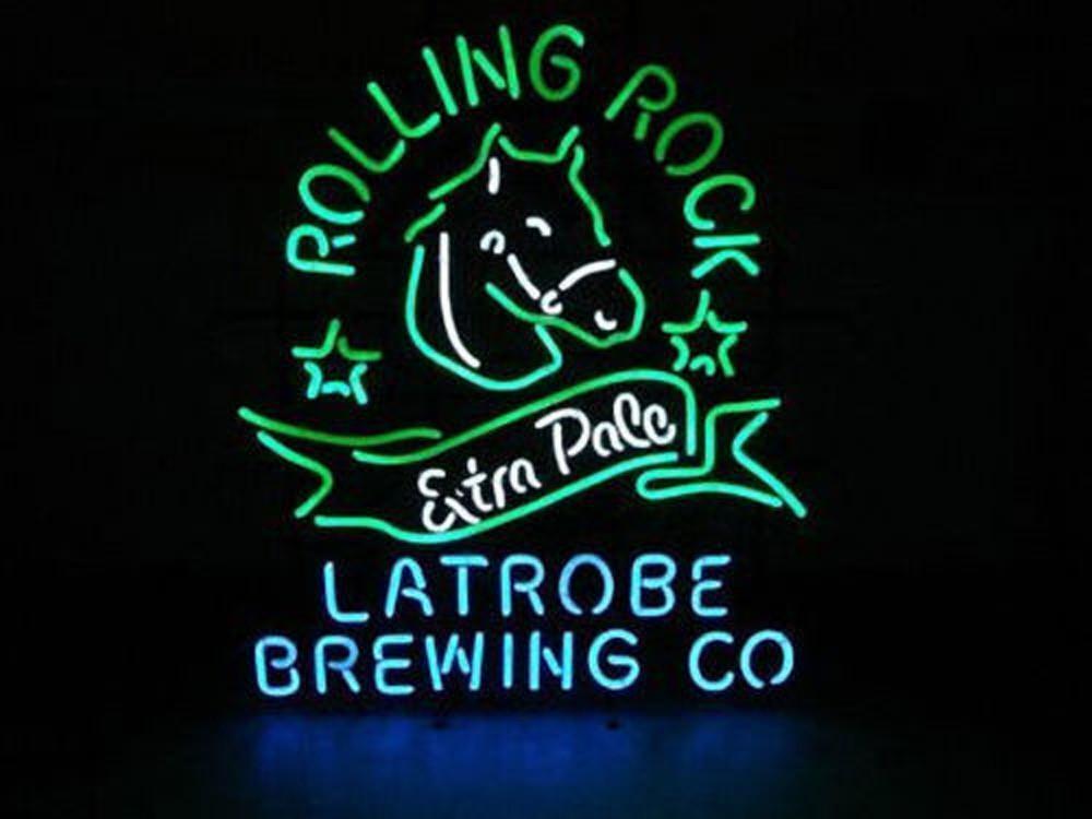 Rolling Rock Extra Pale Latrobe Brewing Co. Beer 24\