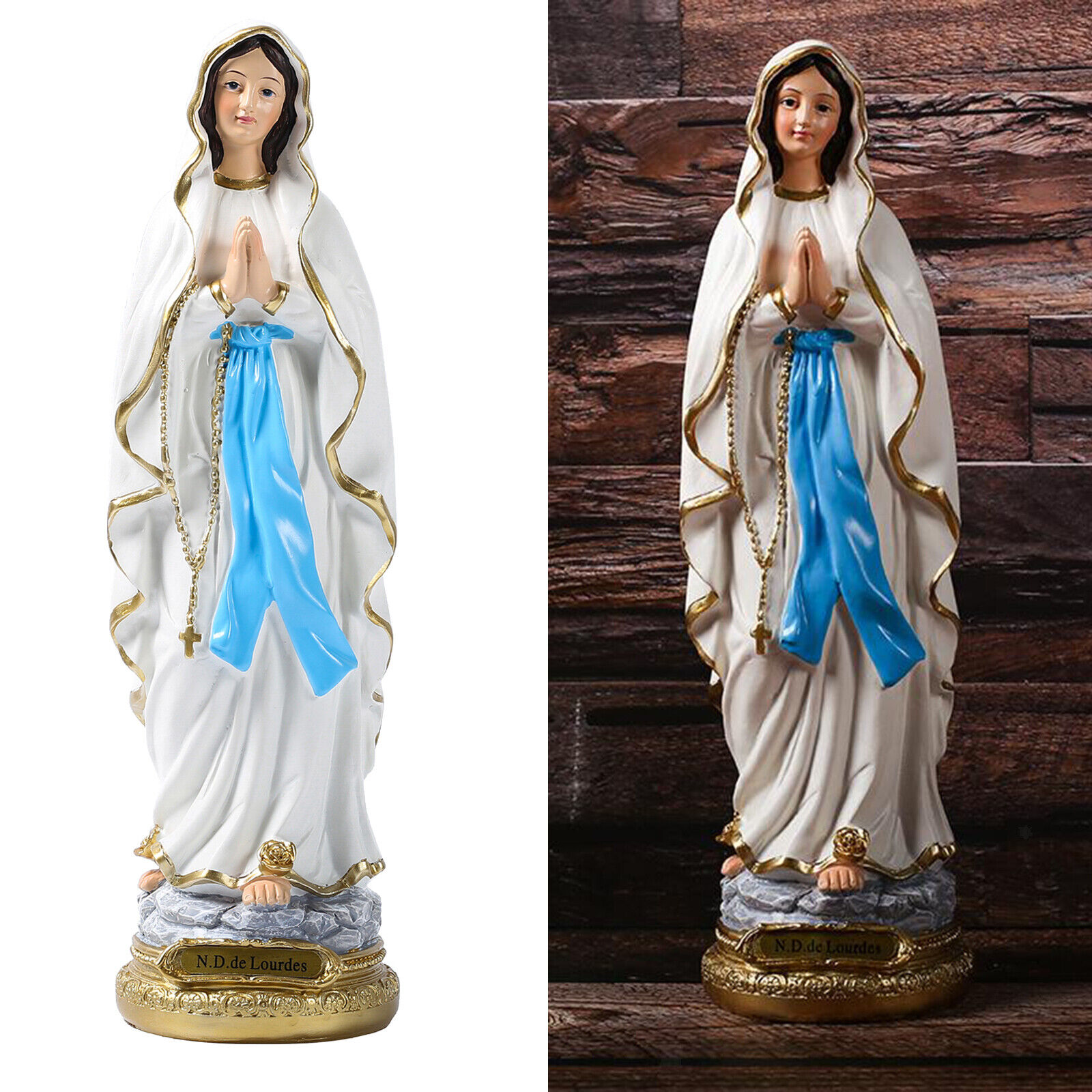 Catholic Resin Madonna Virgin Mary Statue Handmade Figurine Religious Gift