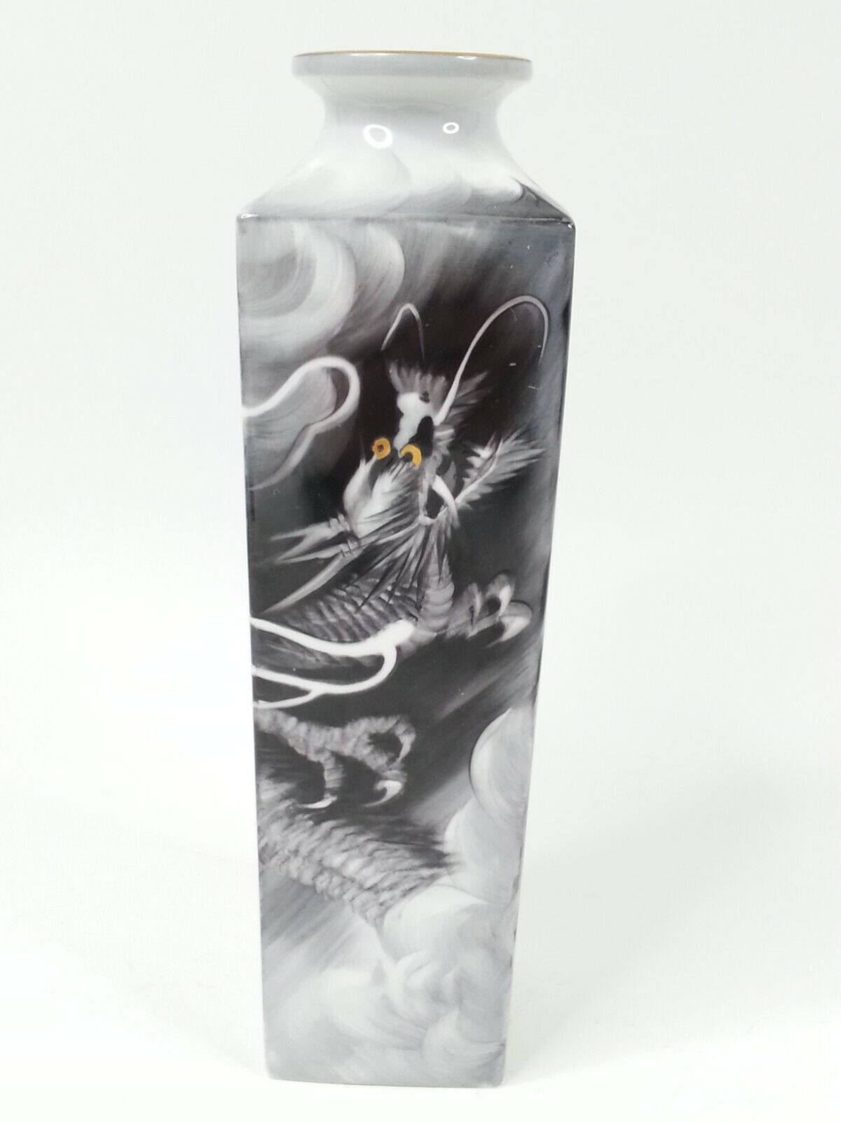 Vintage Noritake Nippon Porcelain Dragon Vase Bone China Toki Kaisha Japan