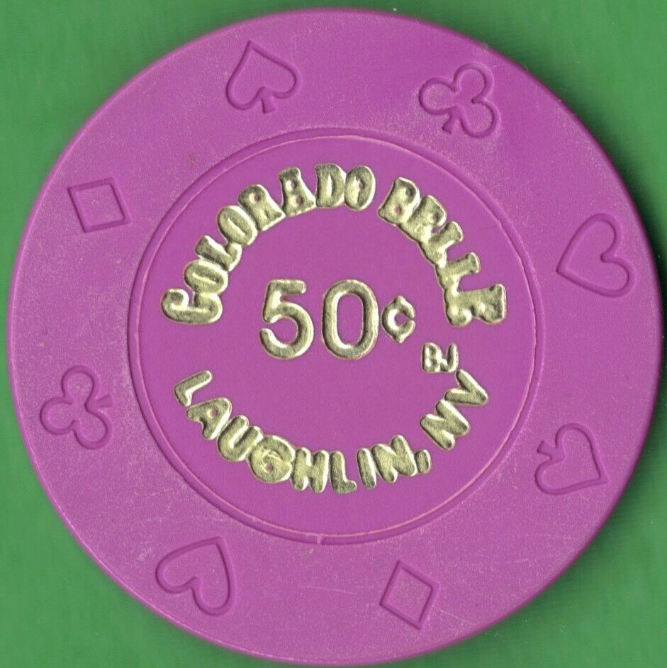 50 Cent Casino Chip from Colorado Belle Casino Hotel in Laughlin, Nevada