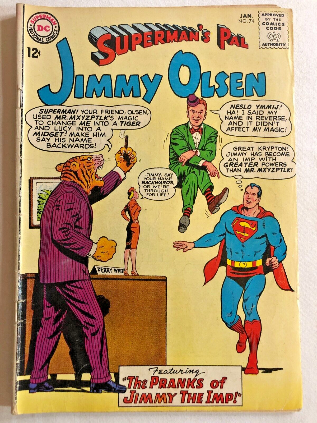 Superman\'s Pal Jimmy Olsen #74 Silver Age DC Comics January 1964