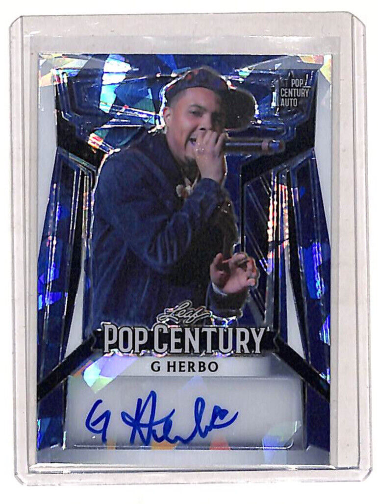2023 Leaf Pop Century G Herbo 16/20 Blue Auto Autograph Card Rapper