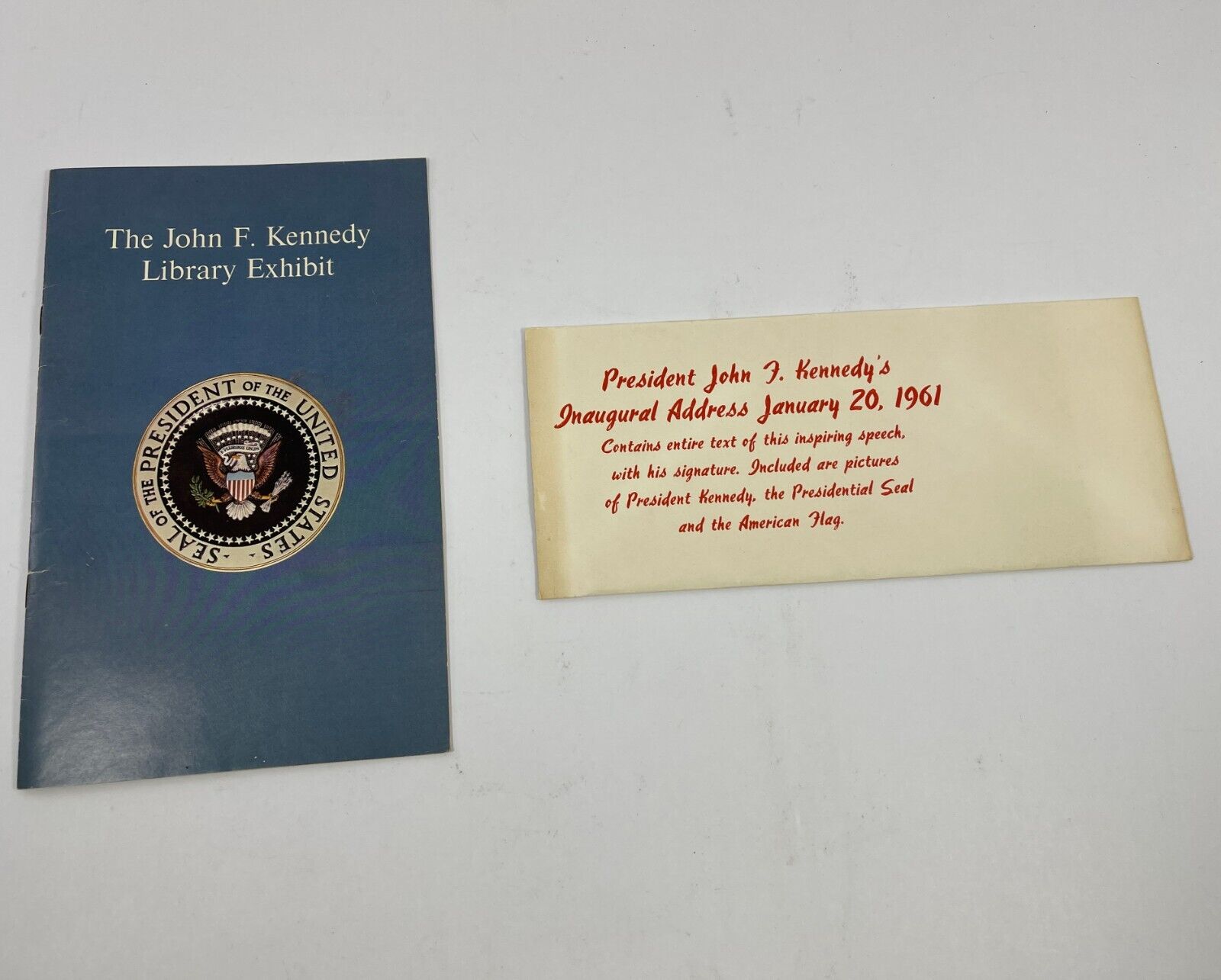 The John F. Kennedy Library Exhibit Brochure / Pamphlet 1960\'s Inaugural Address