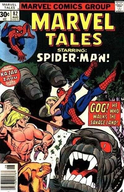 Marvel Tales (1964) #82 Reprints Amazing Spider-Man (1963) #103 #104 Stock Image