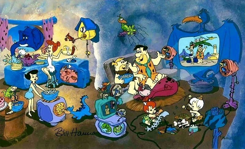 Flintstones Cel Hanna Barbera Signed Wacky Inventions Rare Number 1 HC Animation