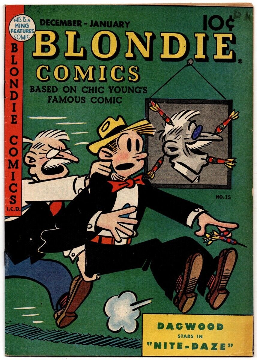 Blondie Comics # 15, January 1949. Gene Tunney & Jack Dempsey Story with Photo