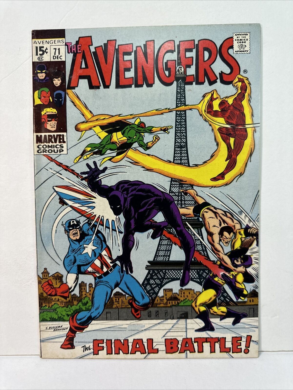 The Avengers #71 1st App Invaders Marvel Sal Buscema Thomas 1969 FN/VF 7.0