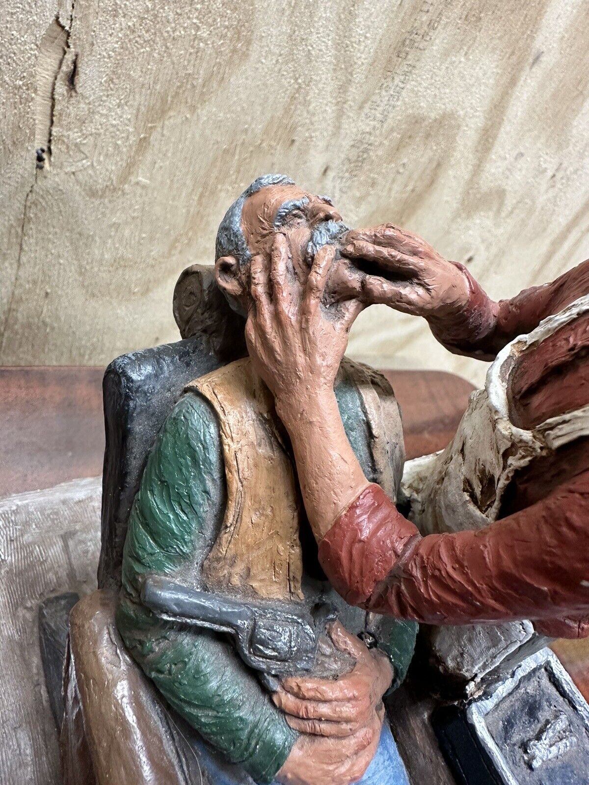 Michael Garman Statue Vtg 1997 Open Wide Dentist Hand Painted Figure 9 in Gun